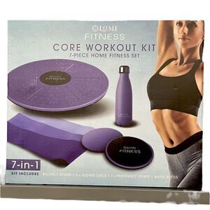 Lomi Fitness Core Workout Kit Seven-Piece Home Fitness Set